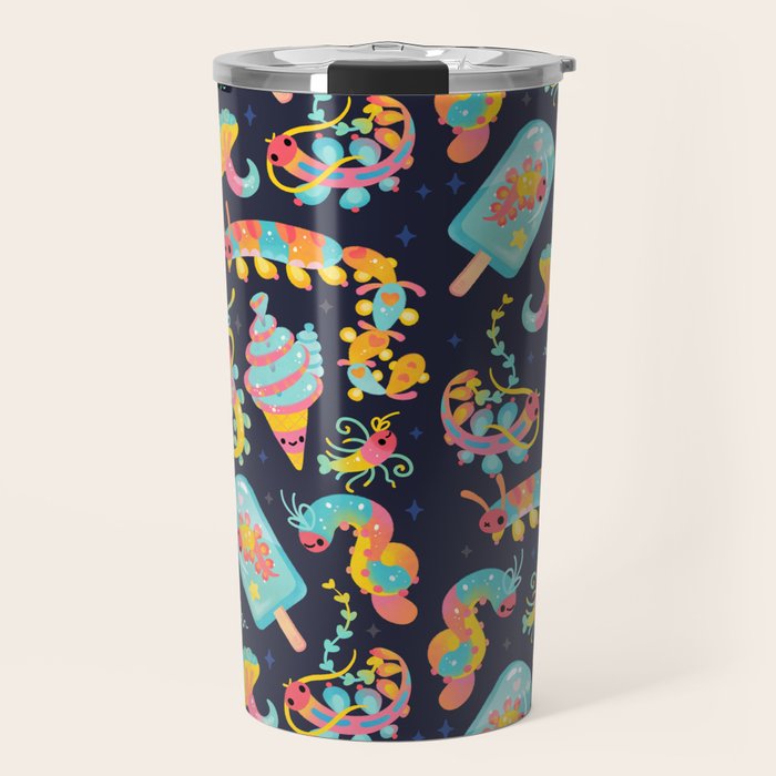Jelly Polychaete worm - dark Travel Mug Gallery Image 1