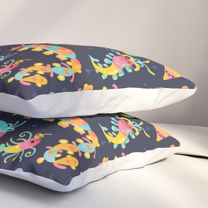 Jelly Polychaete worm - dark Pillow Sham Gallery Image 3