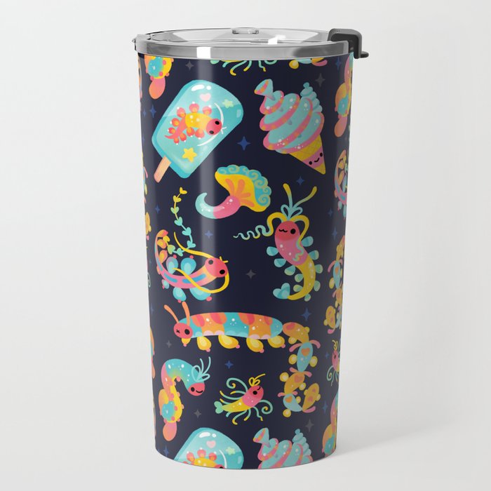 Jelly Polychaete worm - dark Travel Mug Gallery Image 2