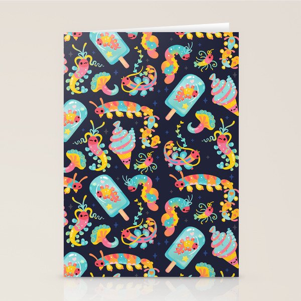 Jelly Polychaete worm - dark Stationery Card Gallery Image 2