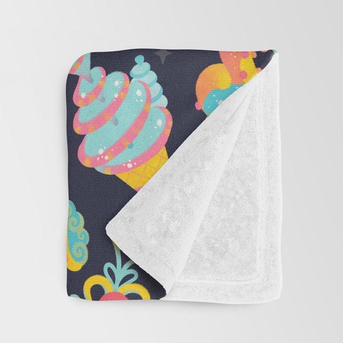 Jelly Polychaete worm - dark Throw Blanket Gallery Image 3