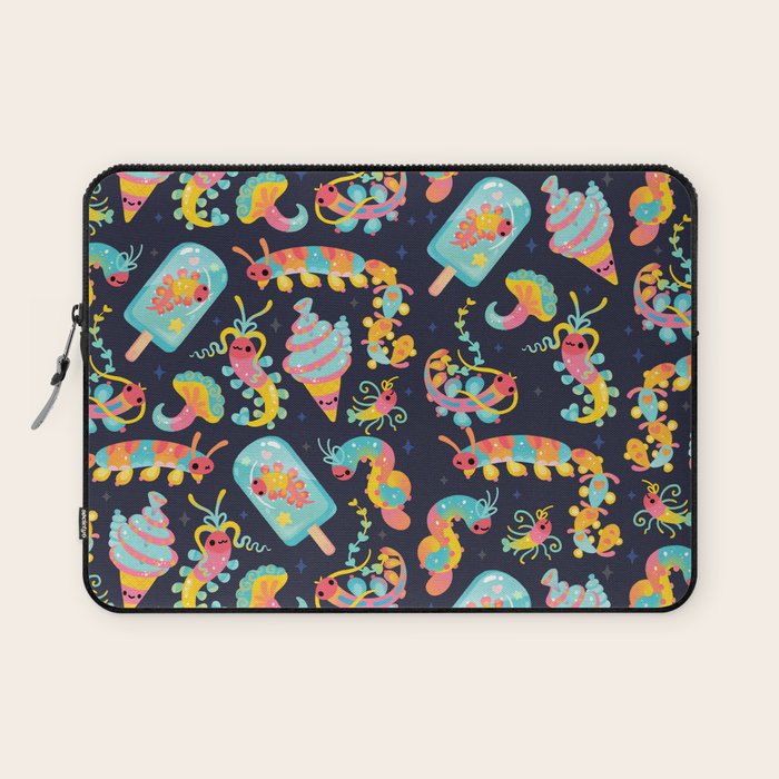 Jelly Polychaete worm - dark Laptop Sleeve Gallery Image 1