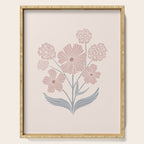Dusty Rose Classic Floral Serving Tray Gallery Image 1
