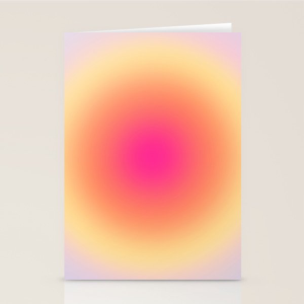 Gradient Sunset Stationery Card Gallery Image 1