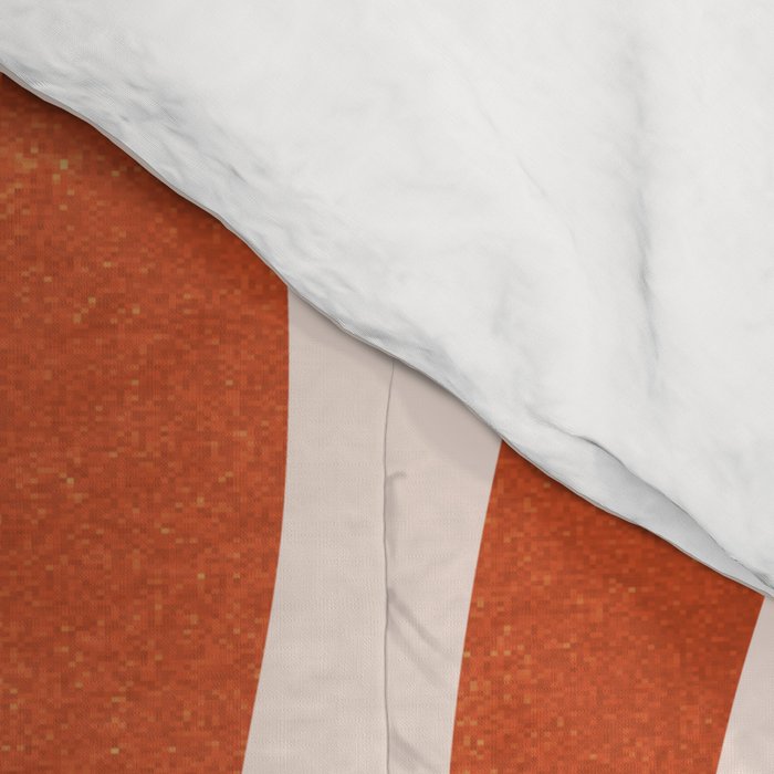Nature Leaf Cutouts III: Terracotta Edition | Mid-Century Henri Matisse Series Comforter Gallery Image 4
