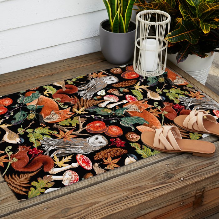 AUTUMN WOODLAND Outdoor Rug Gallery Image 2