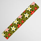 Poinsettia Pattern Table Runner Gallery Image 3