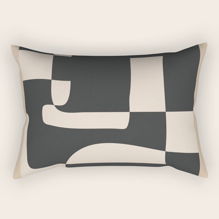 Modern Abstract Minimal Art 3 Rectangular Pillow Gallery Image 1