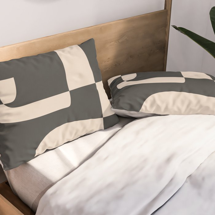 Modern Abstract Minimal Art 3 Pillow Sham Gallery Image 2