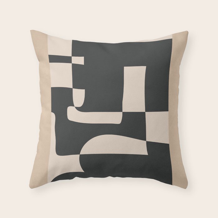 Modern Abstract Minimal Art 3 Throw Pillow Gallery Image 1