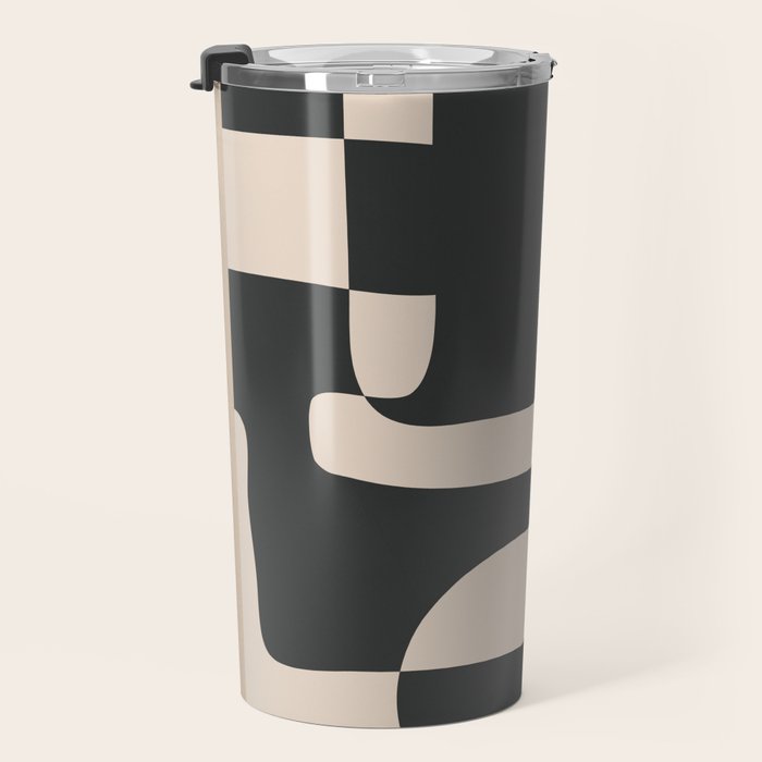 Modern Abstract Minimal Art 3 Travel Mug Gallery Image 3
