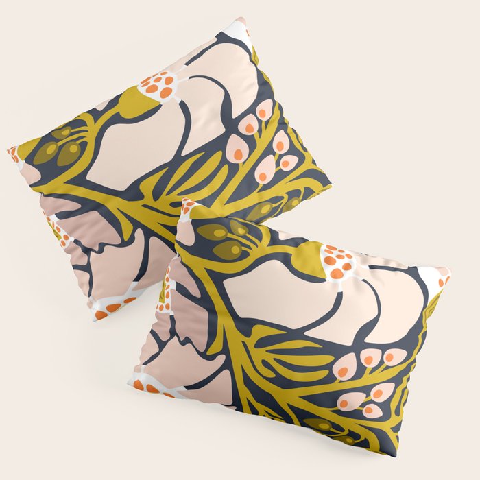 Backyard flower - modern floral illustration Pillow Sham Gallery Image 3