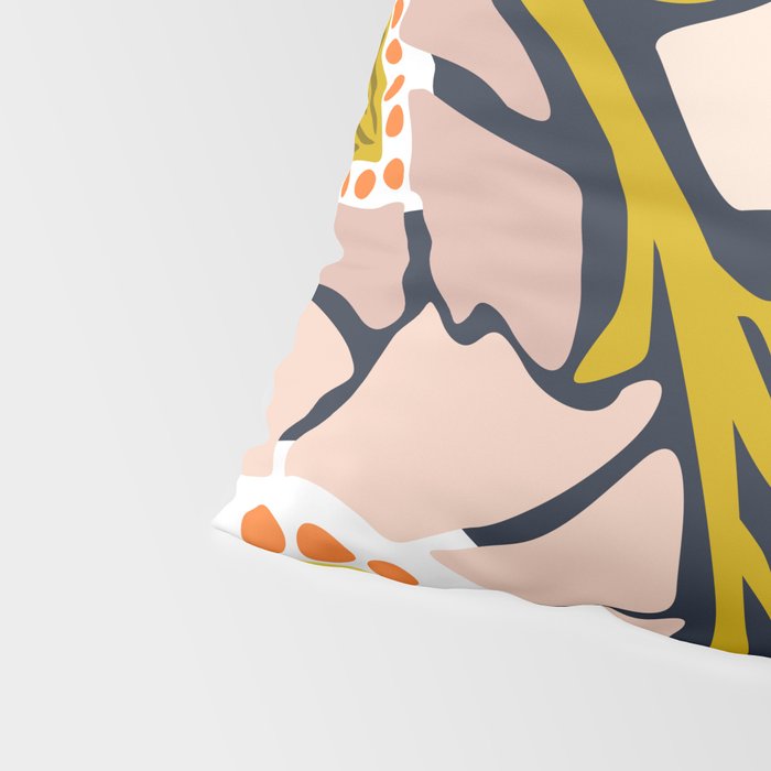 Backyard flower - modern floral illustration Pillow Sham Gallery Image 4