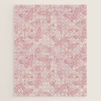 Butterfly Pattern soft pink pastel Jigsaw Puzzle Gallery Image 1