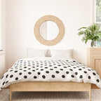 Black and white polka dots 1. Duvet Cover Gallery Image 3