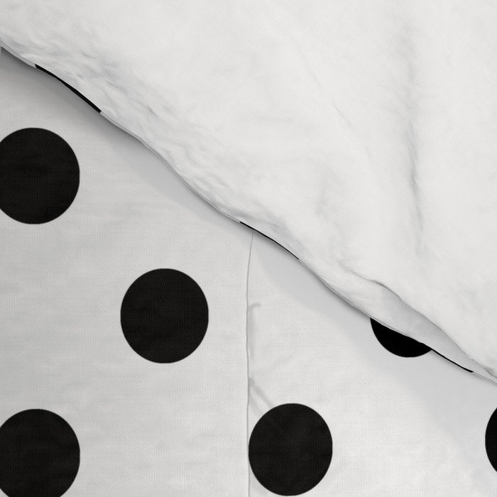 Black and white polka dots 1. Comforter Gallery Image 4