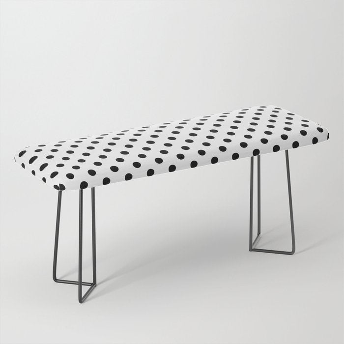 Black and white polka dots 1. Bench Gallery Image 1