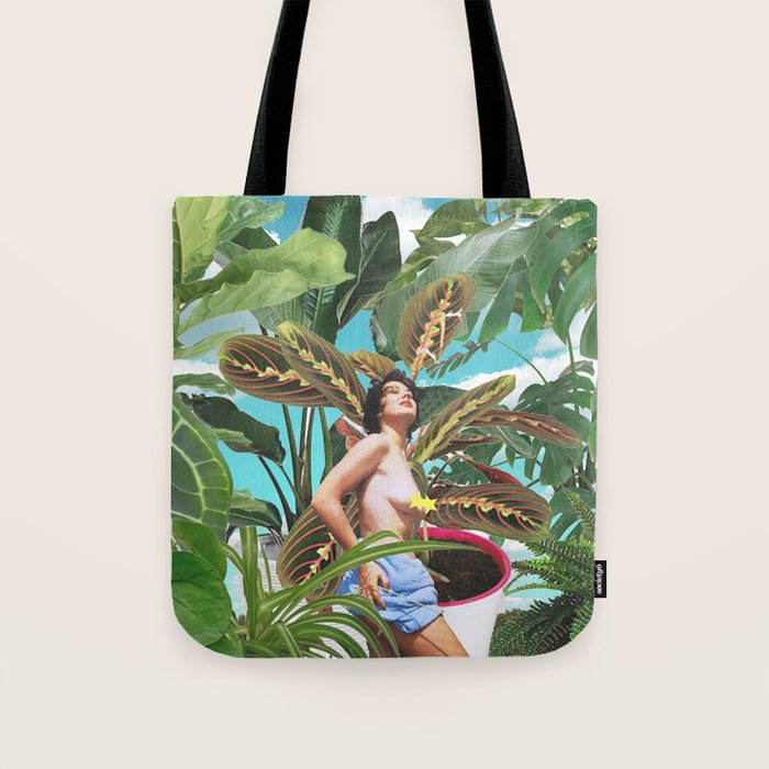 Plants are my real friends Tote Bag Gallery Image 1
