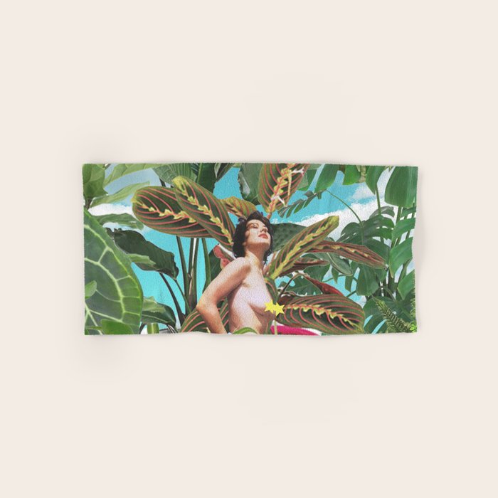 Plants are my real friends Bath Towel Gallery Image 1