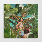 Plants are my real friends Wood Wall Art Gallery Image 1