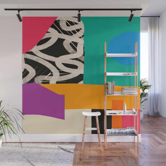 Mid Century Collage | PATTERN 07: The Retro Edition Wall Mural Gallery Image 1