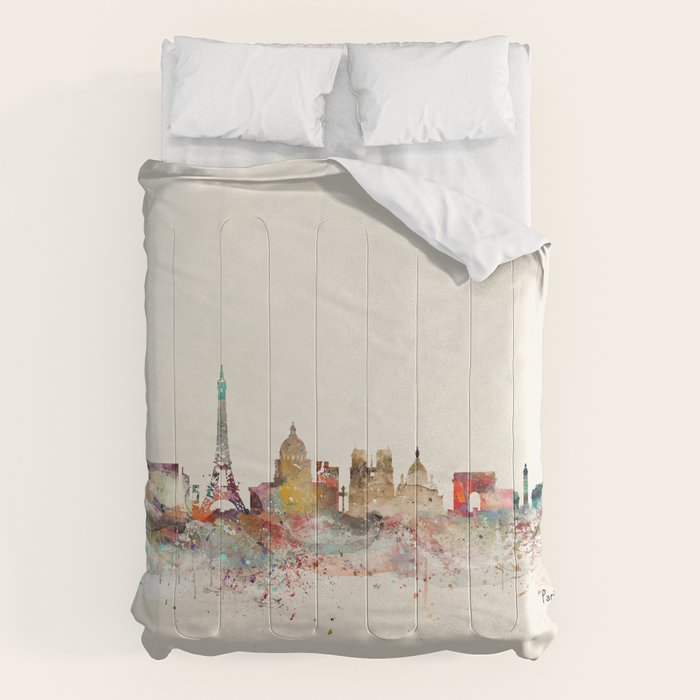 paris city skyline Comforter Gallery Image 1