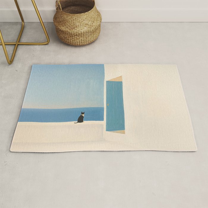 Quiet Cat by the Sea Rug Gallery Image 1