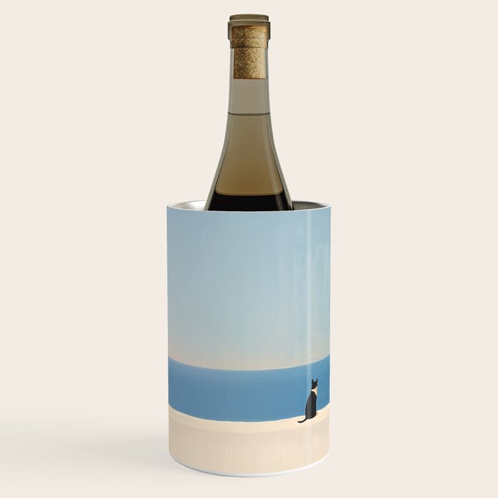 Quiet Cat by the Sea Wine Chiller Gallery Image 2