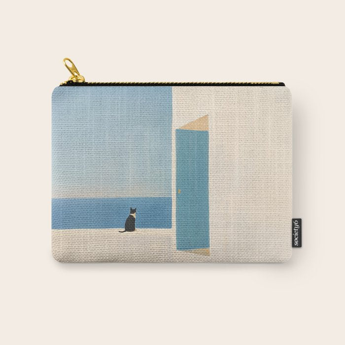 Quiet Cat by the Sea Carry All Pouch Gallery Image 1