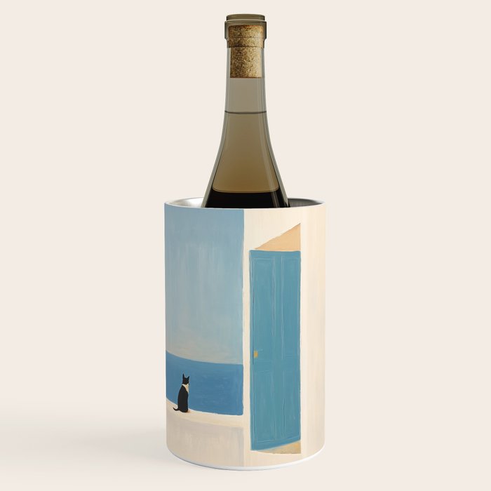 Quiet Cat by the Sea Wine Chiller Gallery Image 1