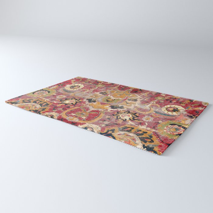 Esfahan Central Persian 17th Century Fragment Print Rug Gallery Image 3