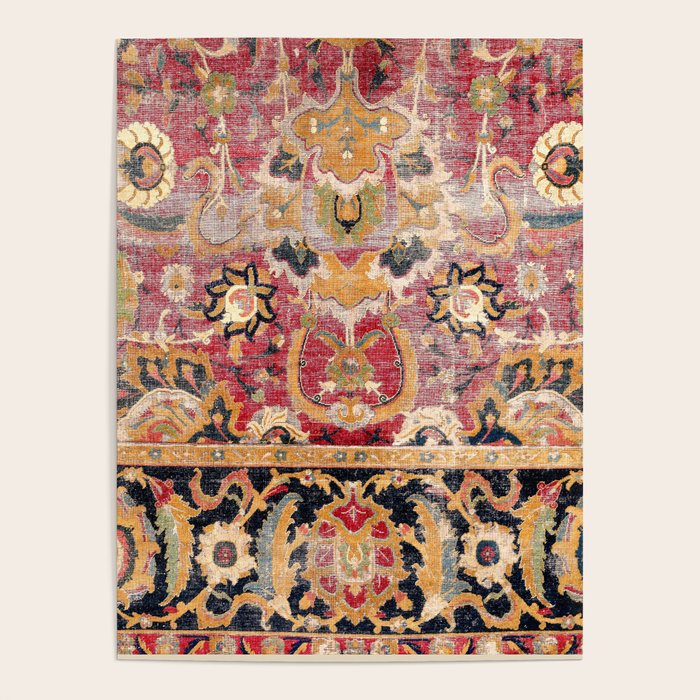 Esfahan Central Persian 17th Century Fragment Print Poster Gallery Image 1