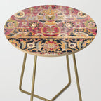 Esfahan Central Persian 17th Century Fragment Print Side Table Gallery Image 2