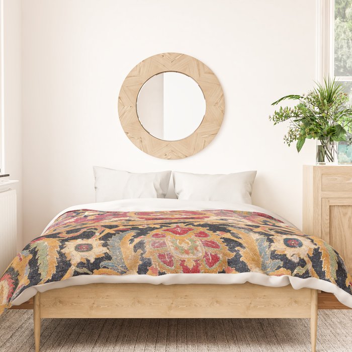 Esfahan Central Persian 17th Century Fragment Print Duvet Cover Gallery Image 3