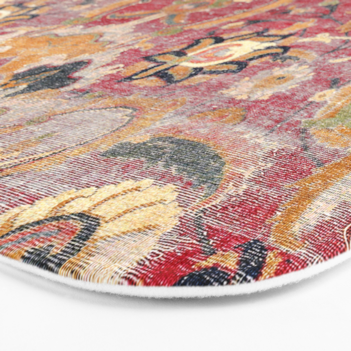 Esfahan Central Persian 17th Century Fragment Print Bath Mat Gallery Image 3