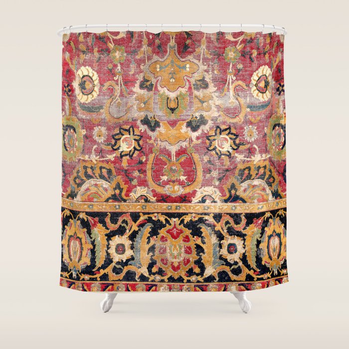 Esfahan Central Persian 17th Century Fragment Print Shower Curtain Gallery Image 1