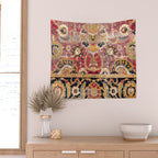 Esfahan Central Persian 17th Century Fragment Print Wall Tapestry Gallery Image 2