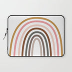 Whimsical Rainbow in Earthy Colors Laptop Sleeve Gallery Image 1