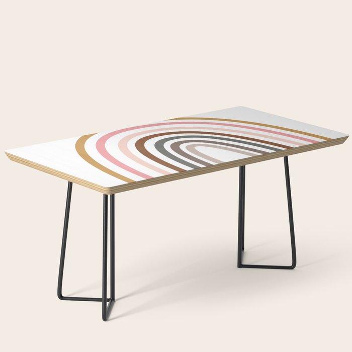 Whimsical Rainbow in Earthy Colors Coffee Table Gallery Image 1