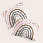 Whimsical Rainbow in Earthy Colors Pillow Sham Gallery Image 3