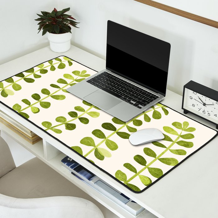 Eucalyptus Sprouts - Cute Plant Illustration Desk Mat Gallery Image 2