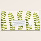 Eucalyptus Sprouts - Cute Plant Illustration Desk Mat Gallery Image 1