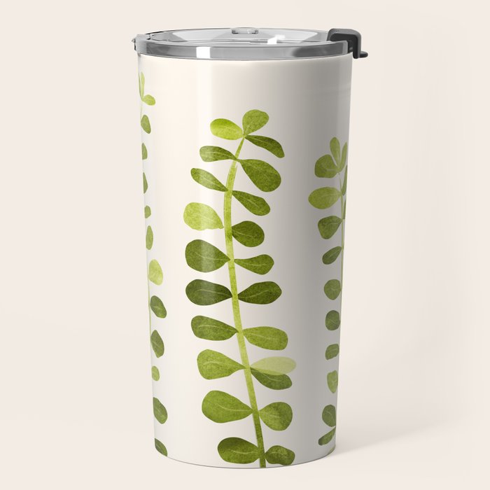 Eucalyptus Sprouts - Cute Plant Illustration Travel Mug Gallery Image 2