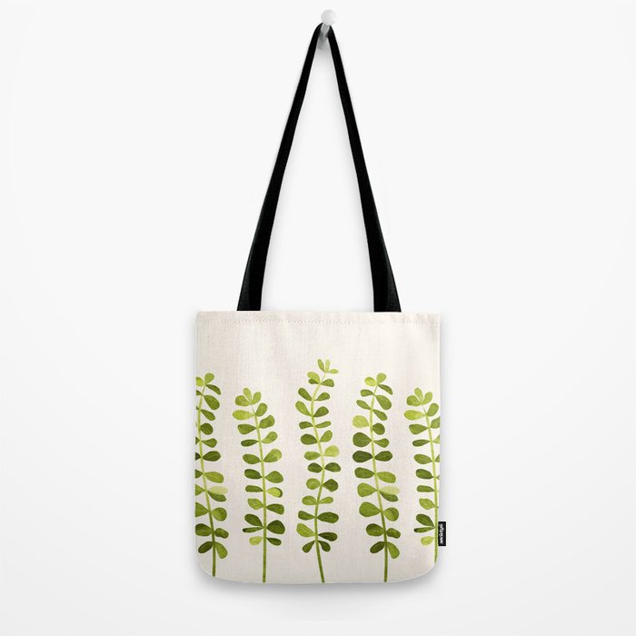 Eucalyptus Sprouts - Cute Plant Illustration Tote Bag Gallery Image 2