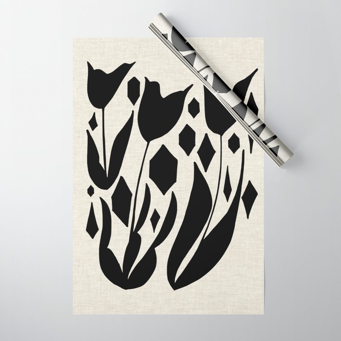 Diamond Tulips Wrapping Paper Gallery Image 1