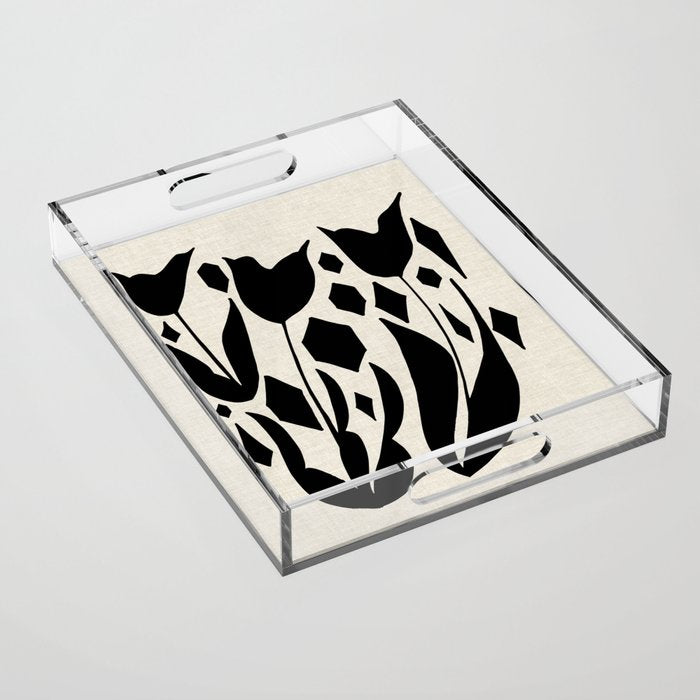 Diamond Tulips Acrylic Tray Gallery Image 1