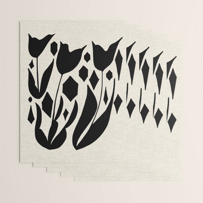 Diamond Tulips Wrapping Paper Gallery Image 3