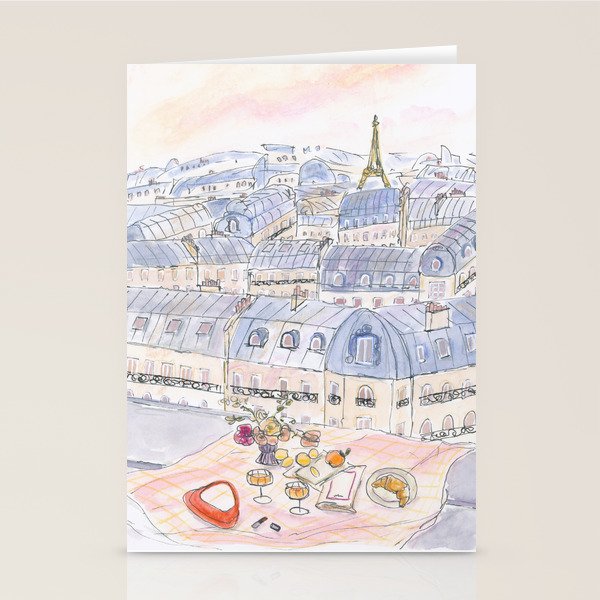 Parisian Rooftop Stationery Card Gallery Image 2