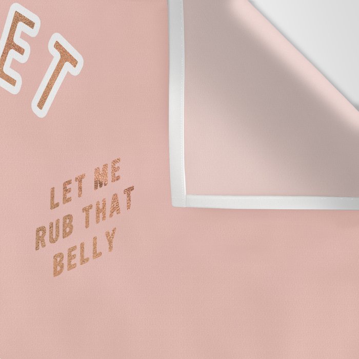 Can I Pet Your Dog - Rose Gold & Blush Palette Wall Tapestry Gallery Image 3