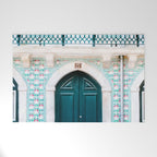 The green door | Lisbon Portugal architecture | Fine art travel photography print Welcome Mat Gallery Image 1